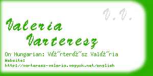 valeria varteresz business card